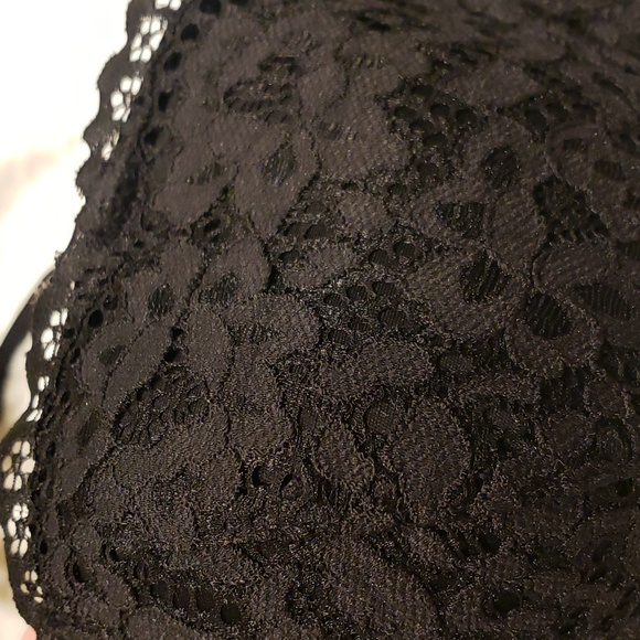 NWOT Victoria secret 40D black strapless push up bra lace - Picture 12 of 12